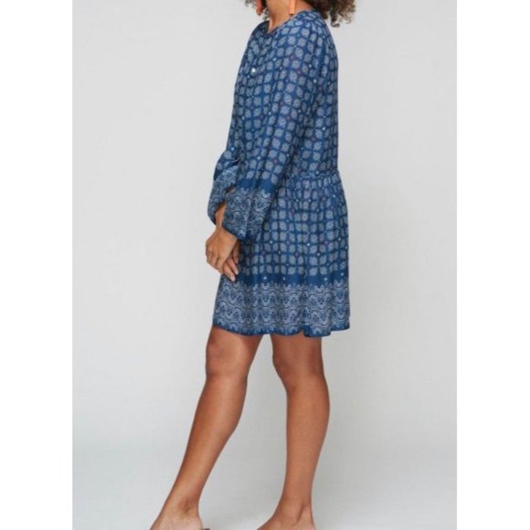 Roller Rabbit Starry Border Regine Blue Tunic Top Dress size Small - Picture 1 of 13